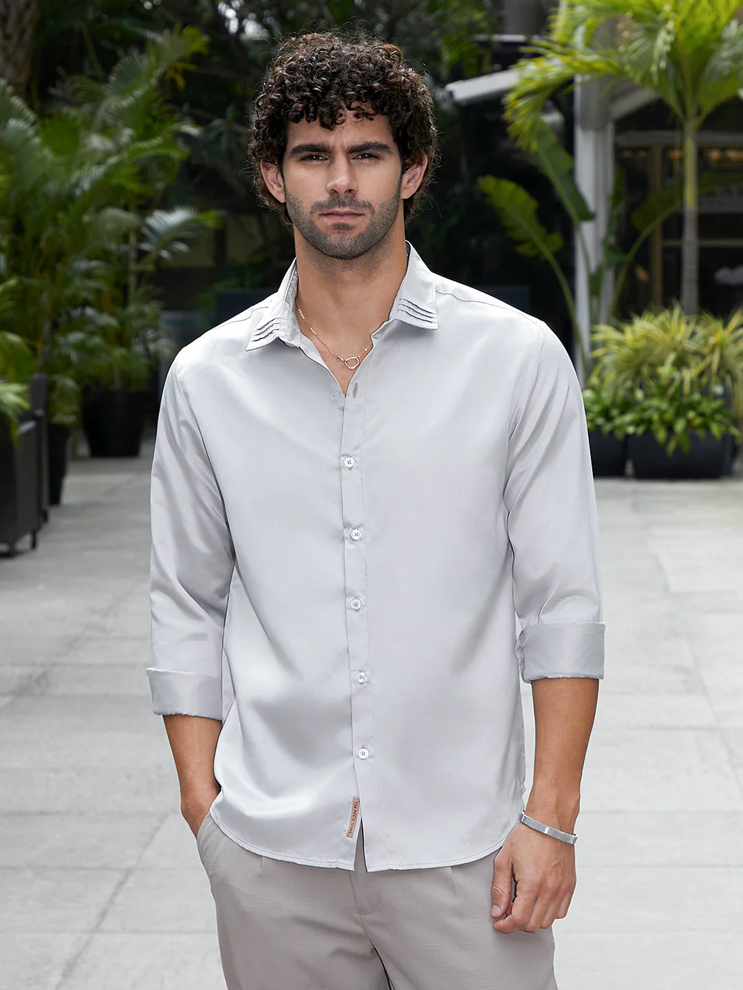 Pleated-Collar Shirt - Image 2