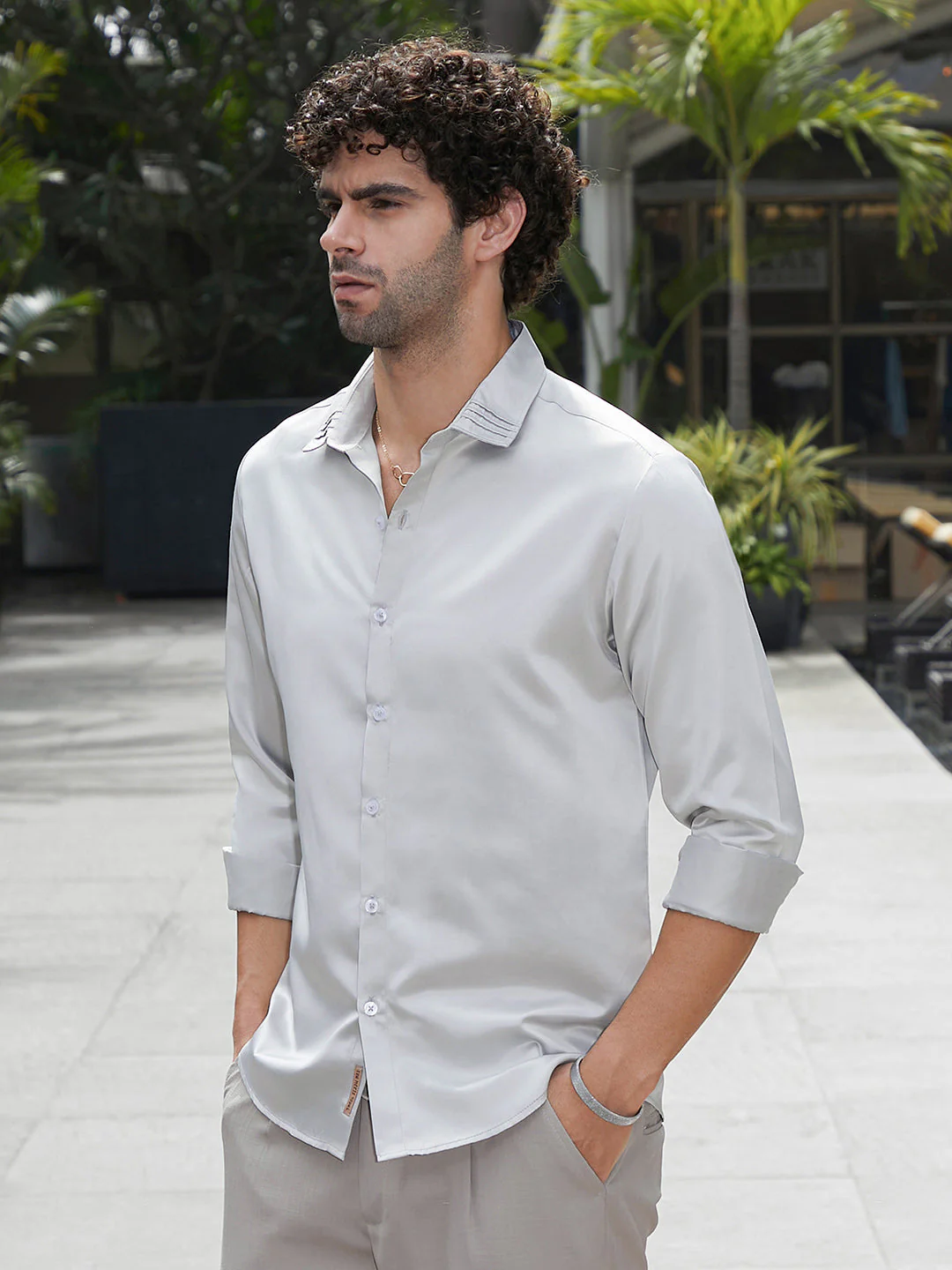 Pleated-Collar Shirt - Image 3