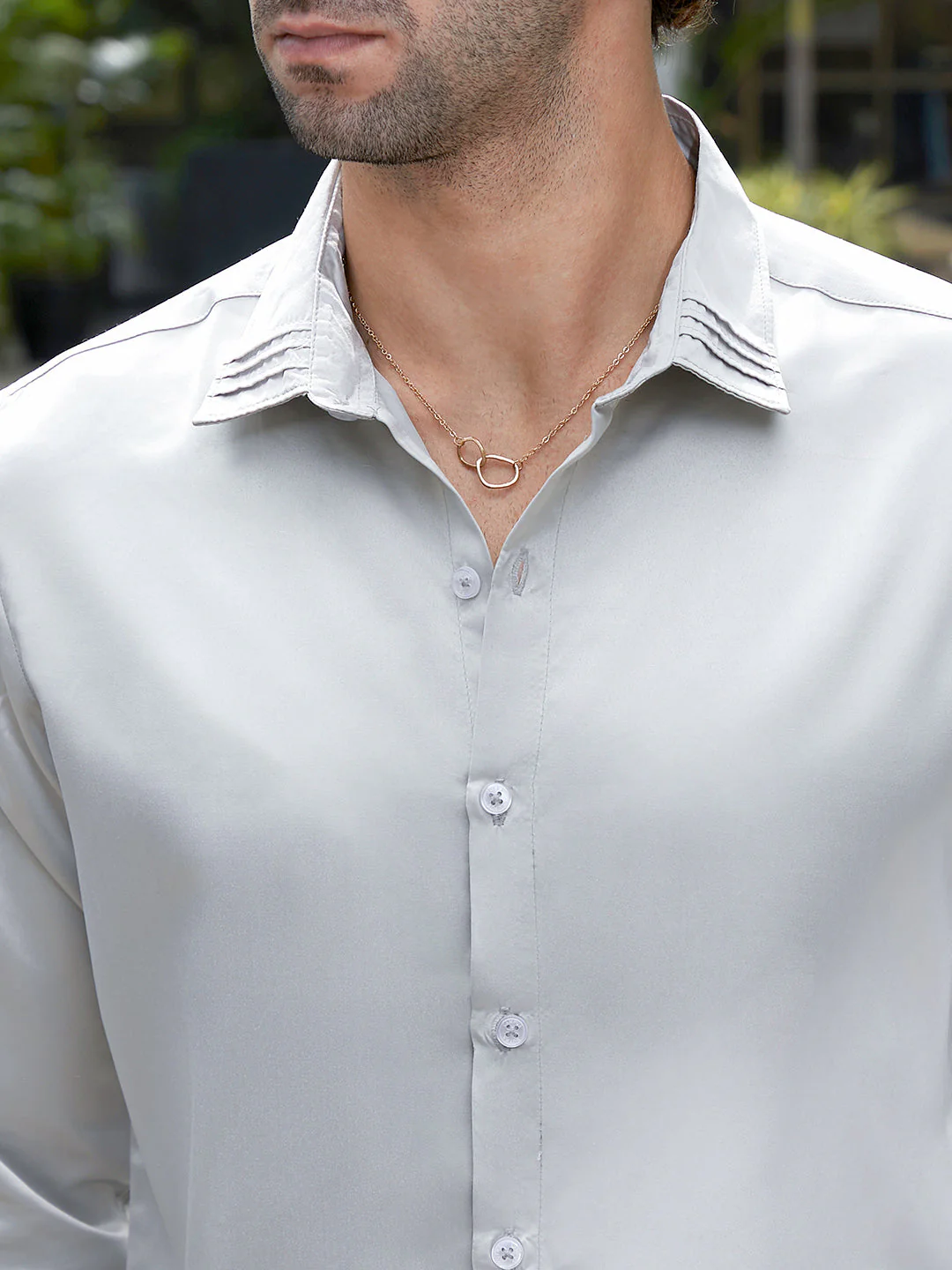Pleated-Collar Shirt - Image 7