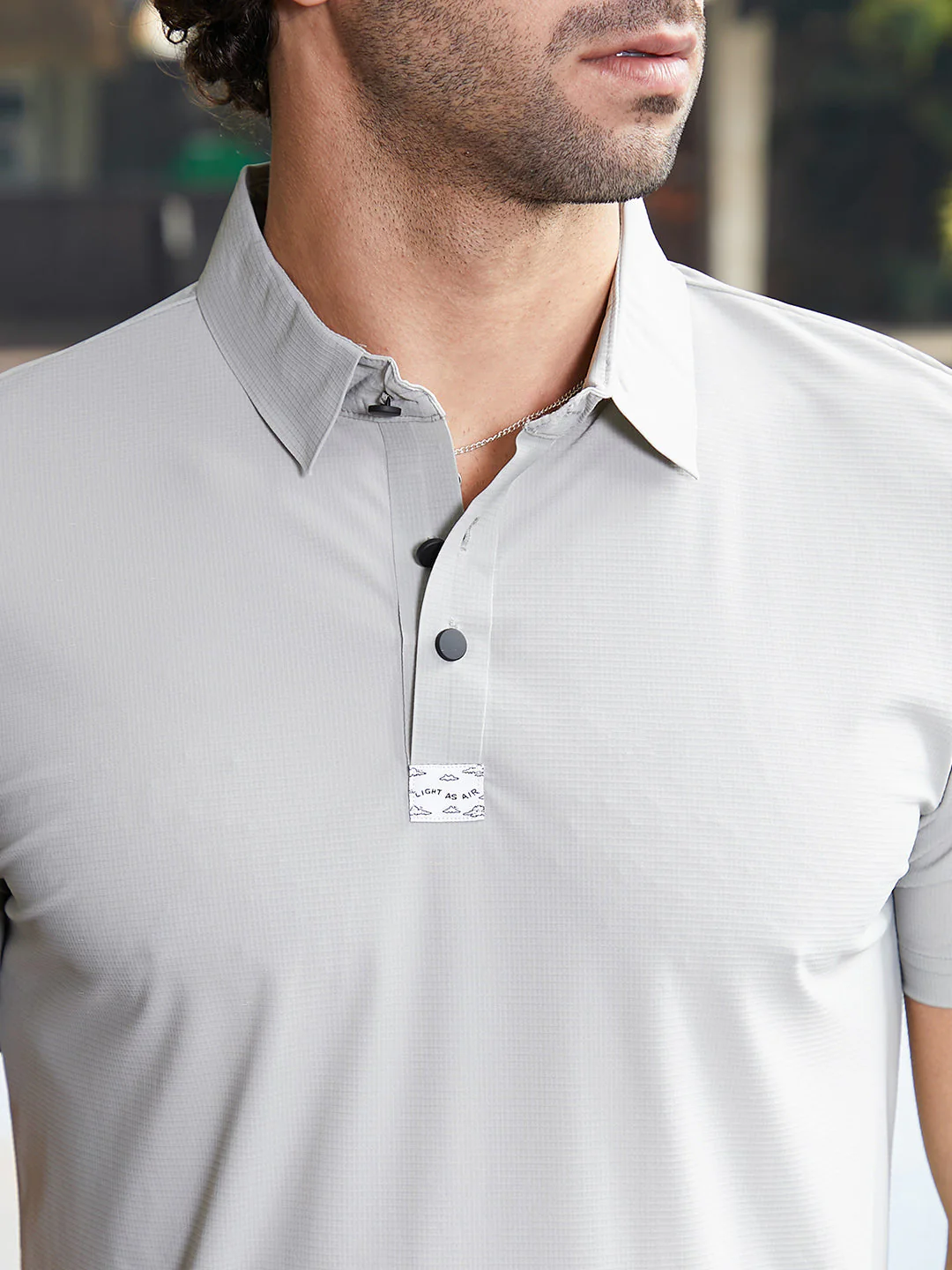 Seamless Waffle Polo T-Shirt - Image 7