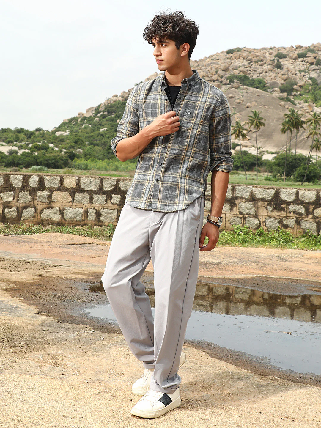 Tartan-Woven Regular Shirt - Image 5