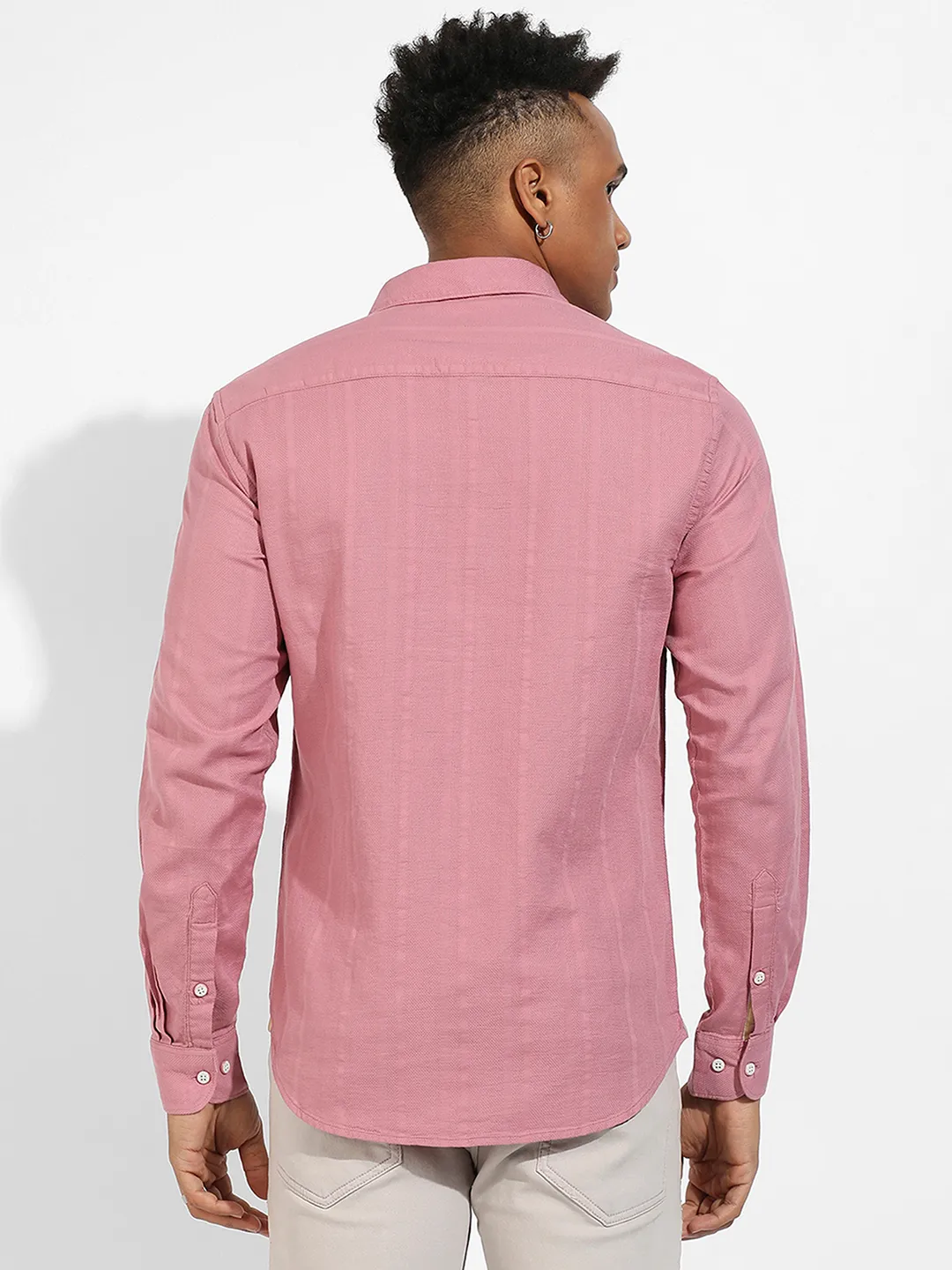 Self-Design Striped Shirt - Image 3