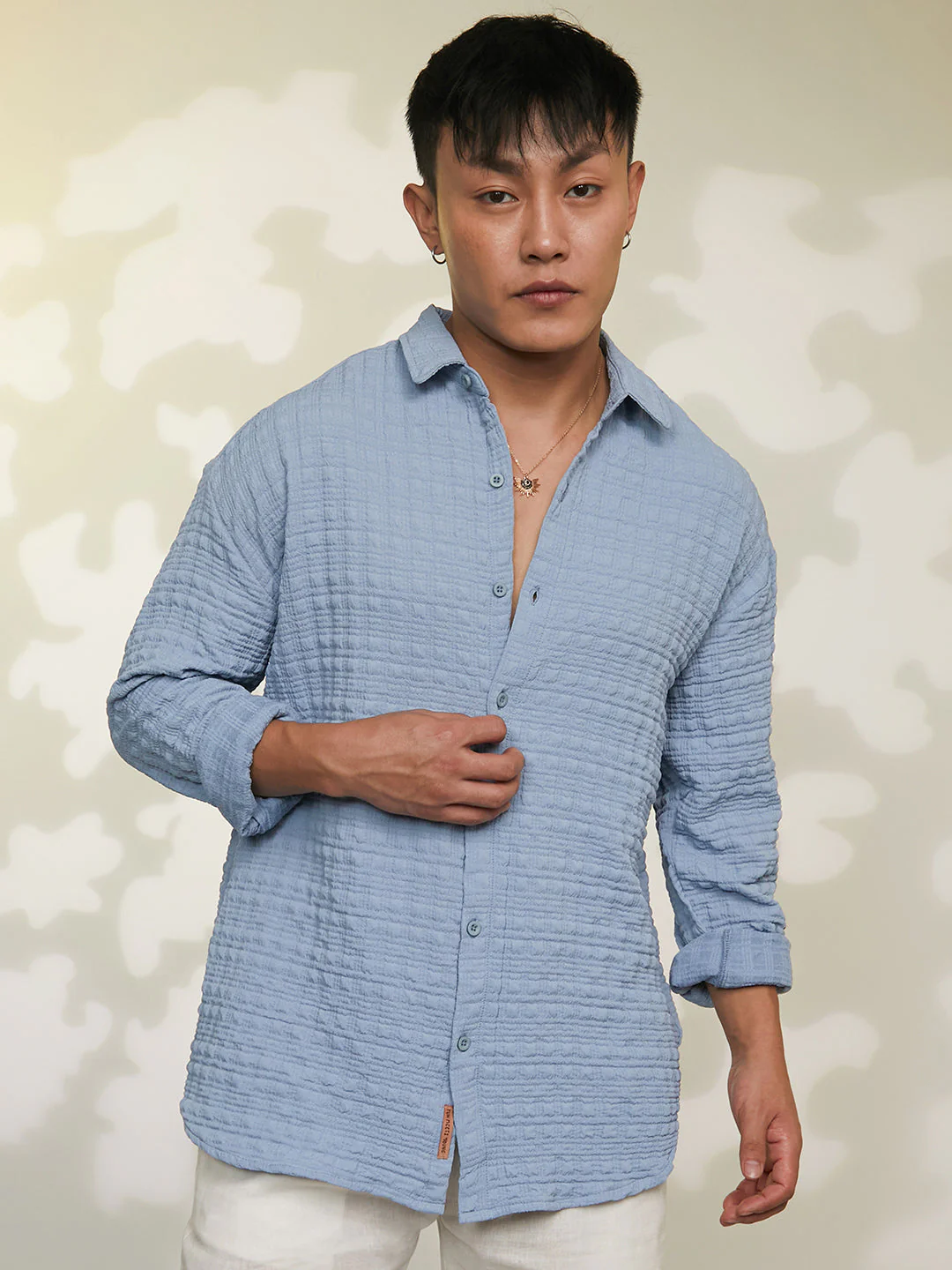 Box-Textured Oversized Shirt - Image 2