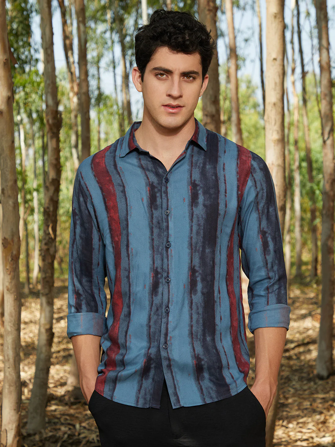 Dark-Tone Brushed Shirt - Image 2