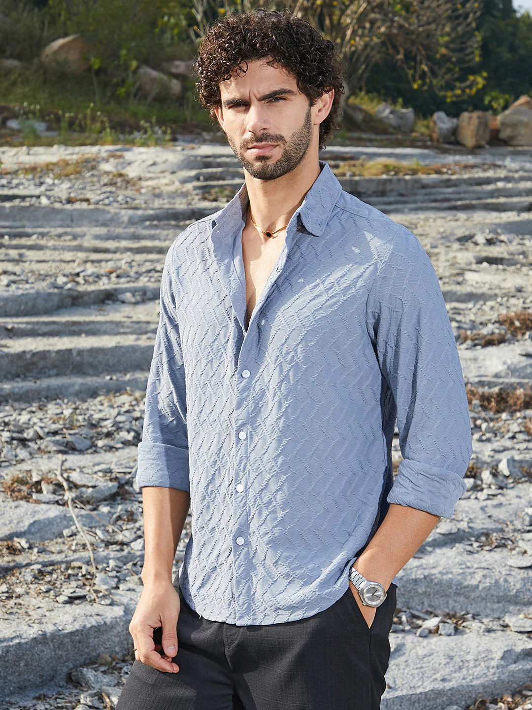 Herringbone-Tactile Shirt - Image 3
