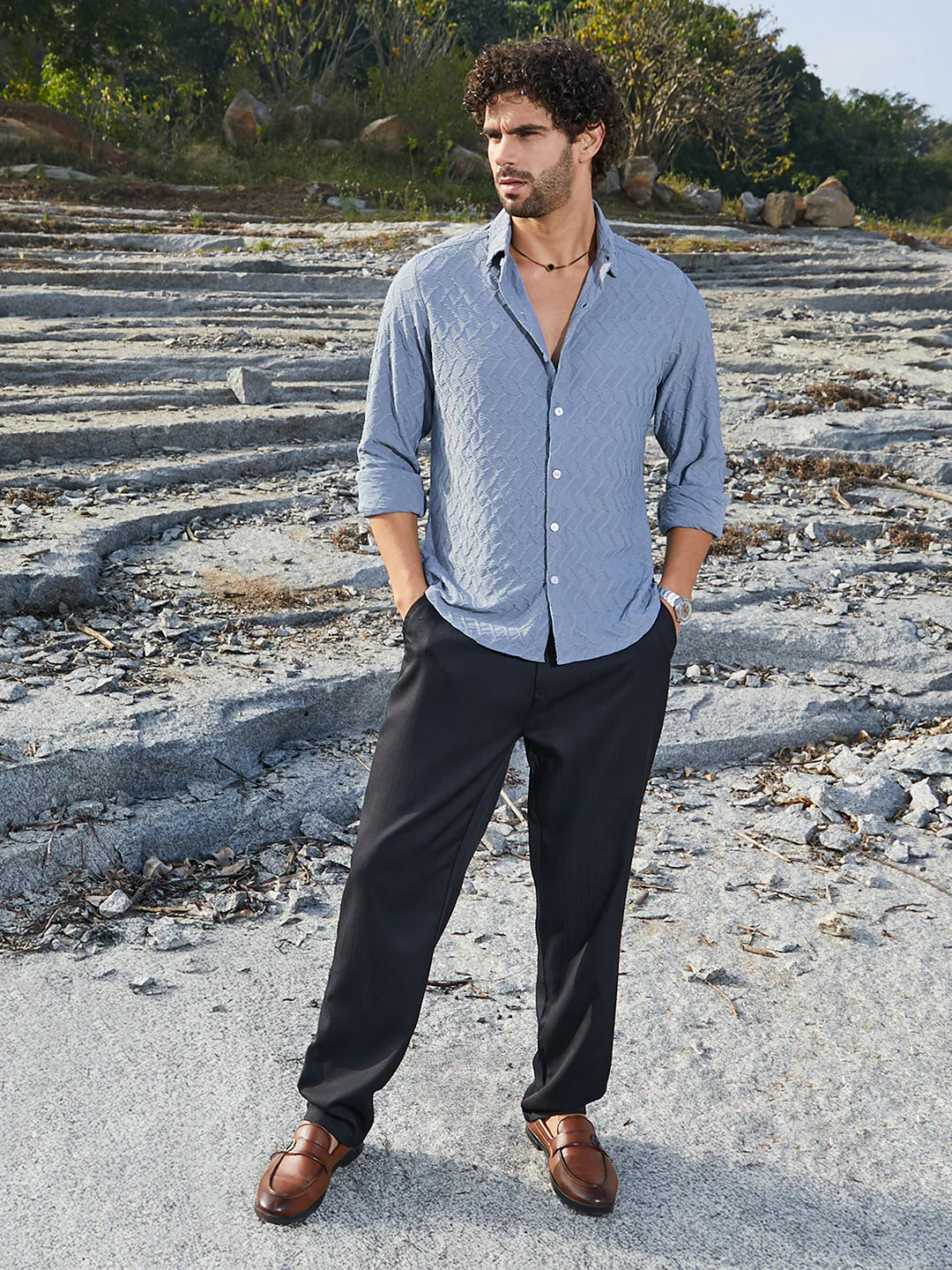 Herringbone-Tactile Shirt - Image 5