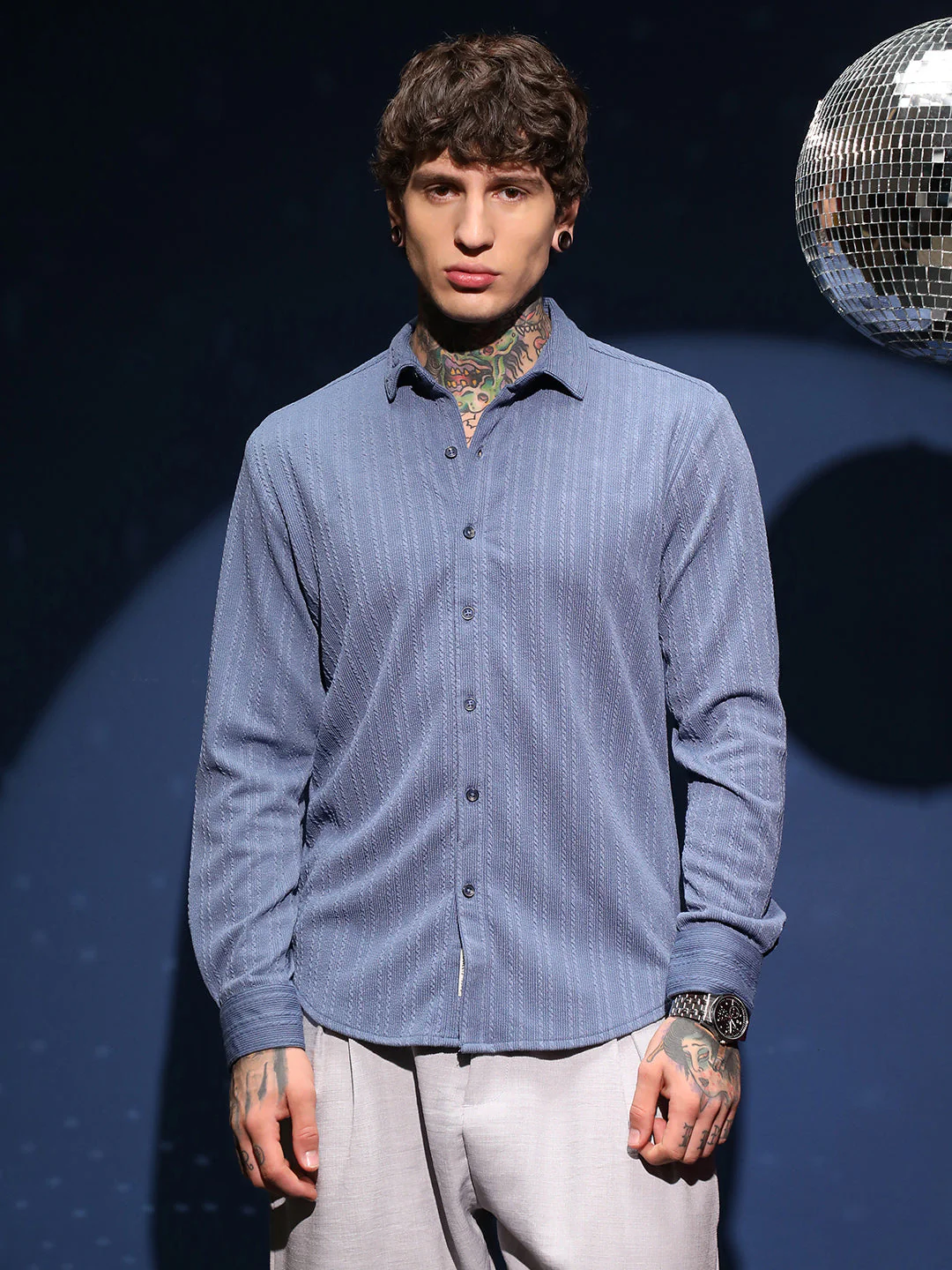 Parallel-Crease Tactile Shirt - Image 2