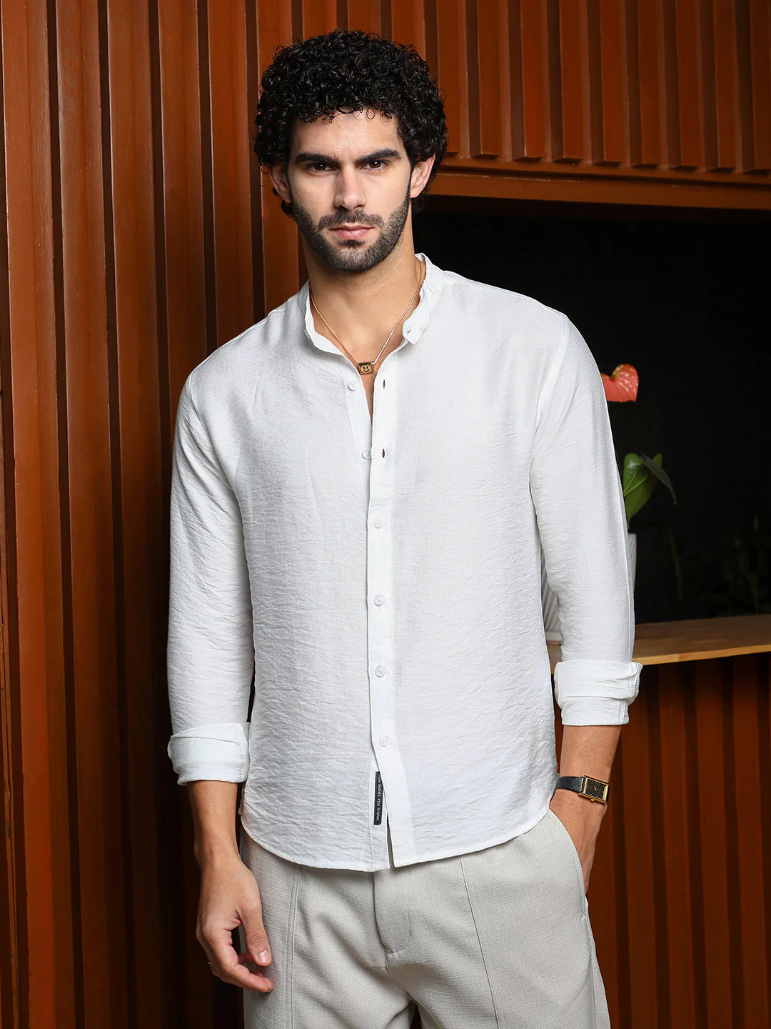 Breezy Mandarin Shirt - Image 2