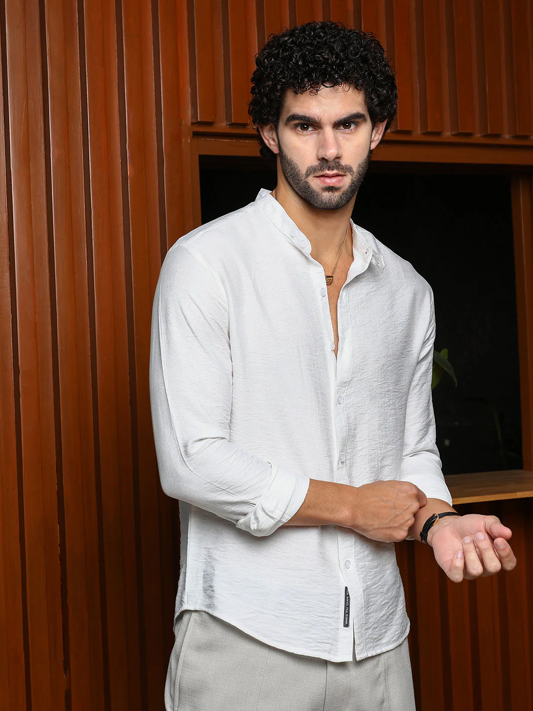 Breezy Mandarin Shirt - Image 3