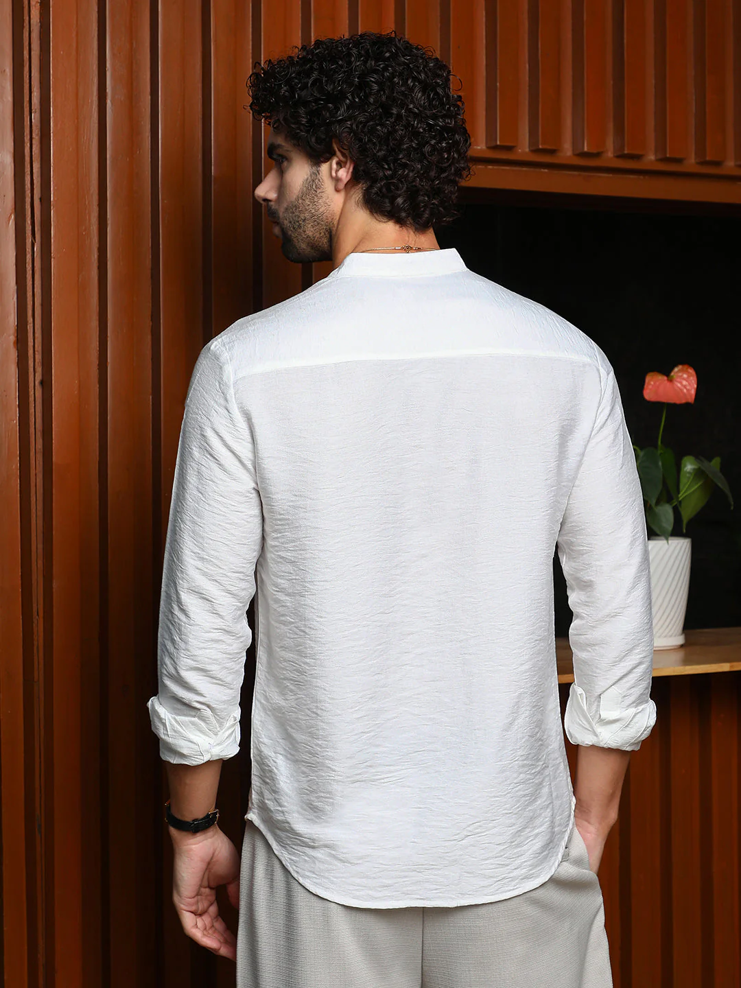 Breezy Mandarin Shirt - Image 4