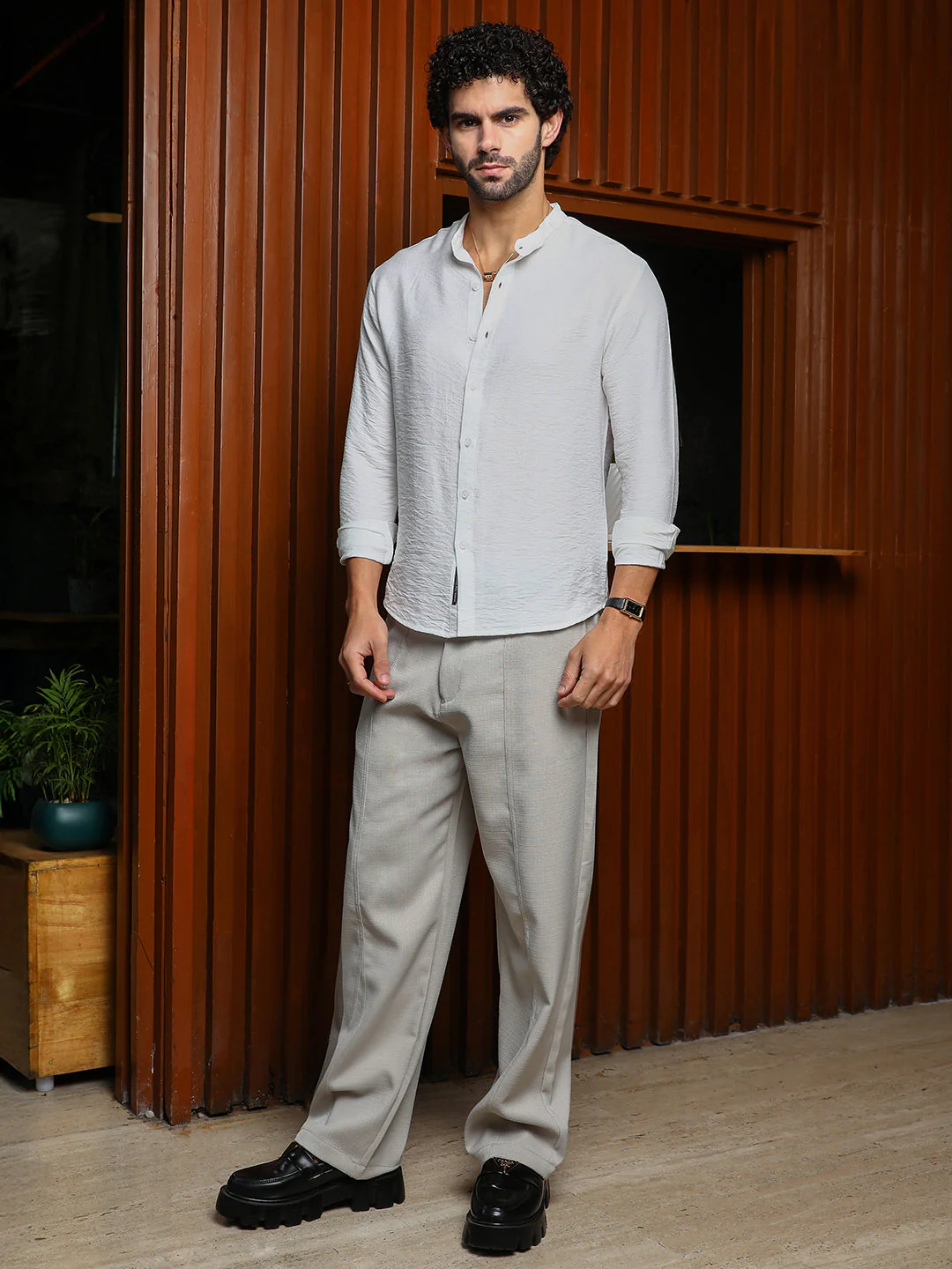 Breezy Mandarin Shirt - Image 5