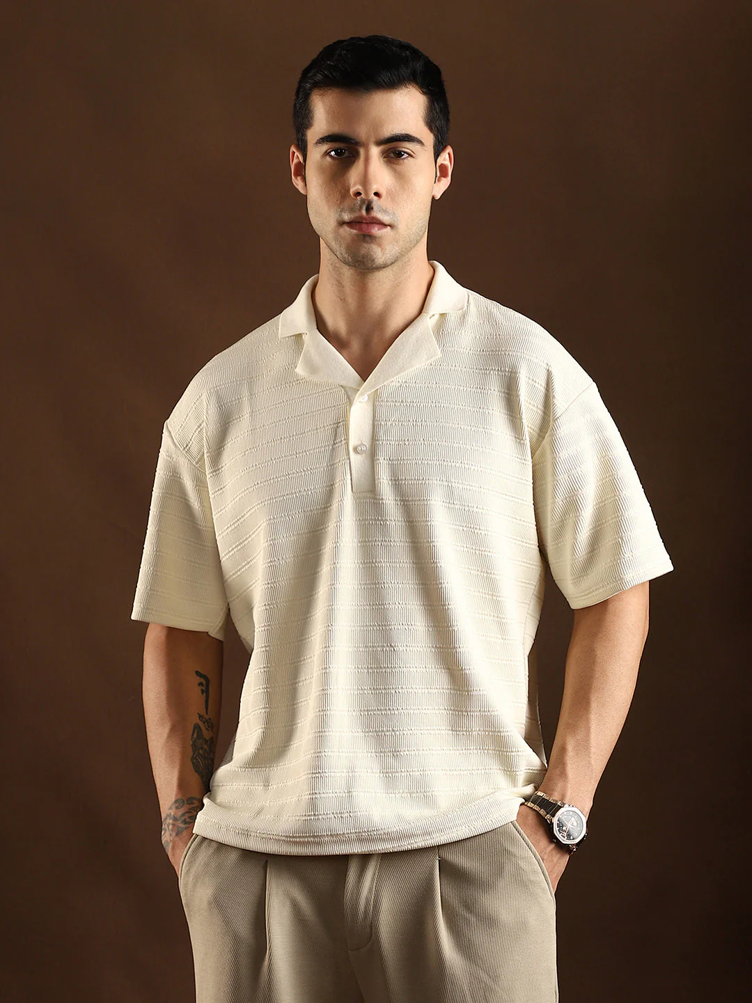 Coil-Tactile Cuban Polo T-Shirt - Image 2