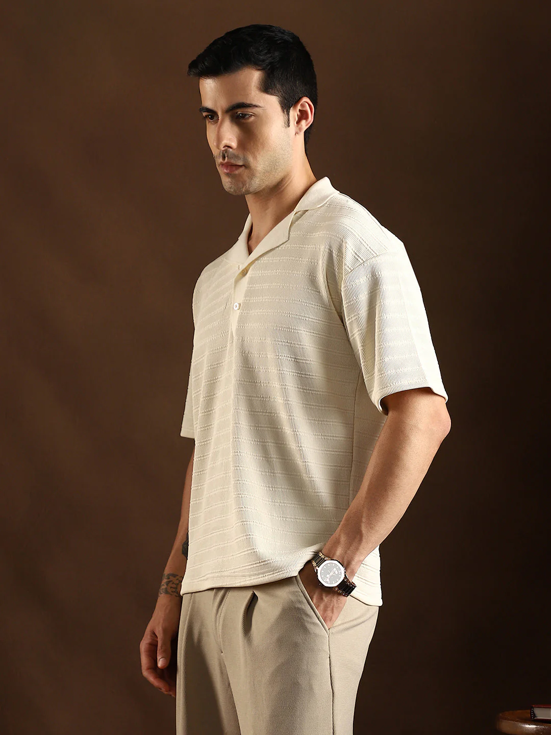 Coil-Tactile Cuban Polo T-Shirt - Image 3