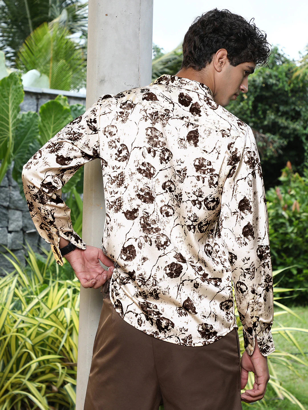 Faded-Flora Jacquard Shirt - Image 4