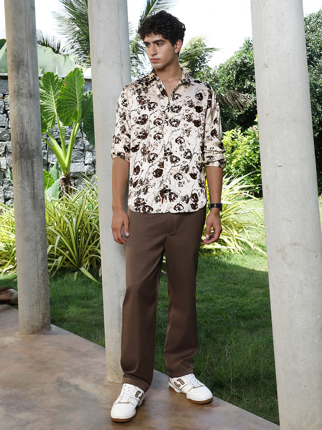 Faded-Flora Jacquard Shirt - Image 5