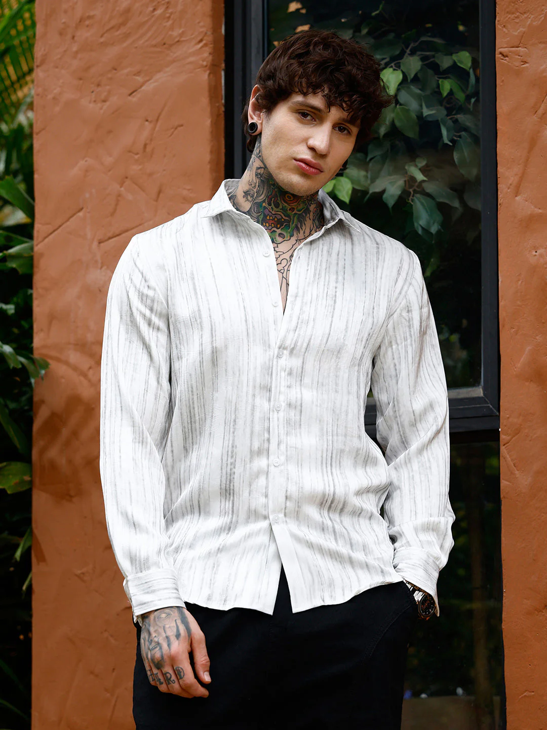Grazed-Textured Shirt - Image 2