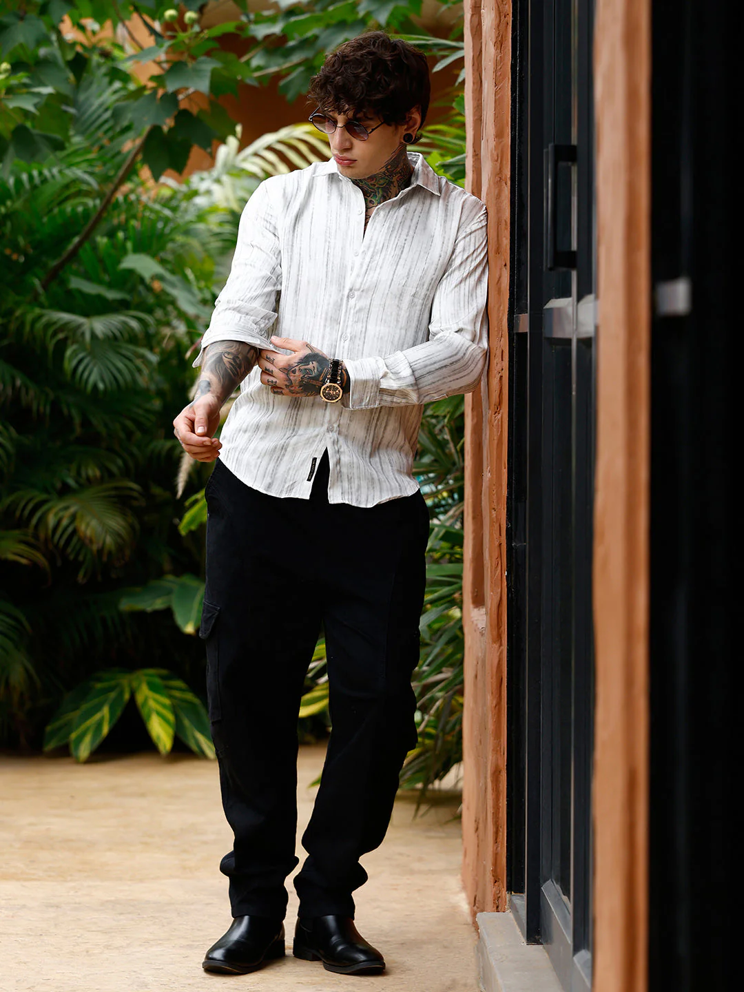 Grazed-Textured Shirt - Image 6