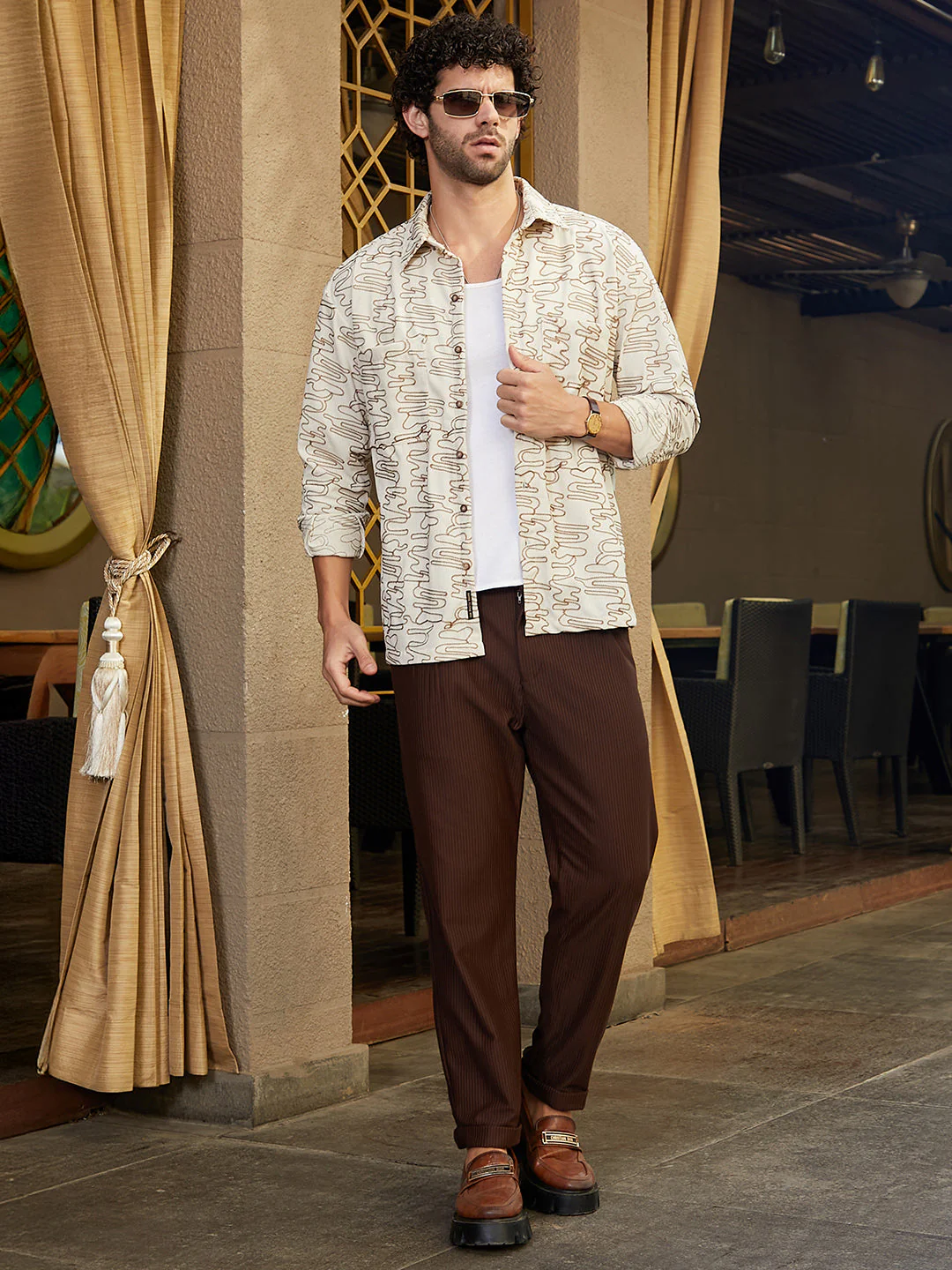 Groovy-Stitch Corduroy Oversized Shirt - Image 6