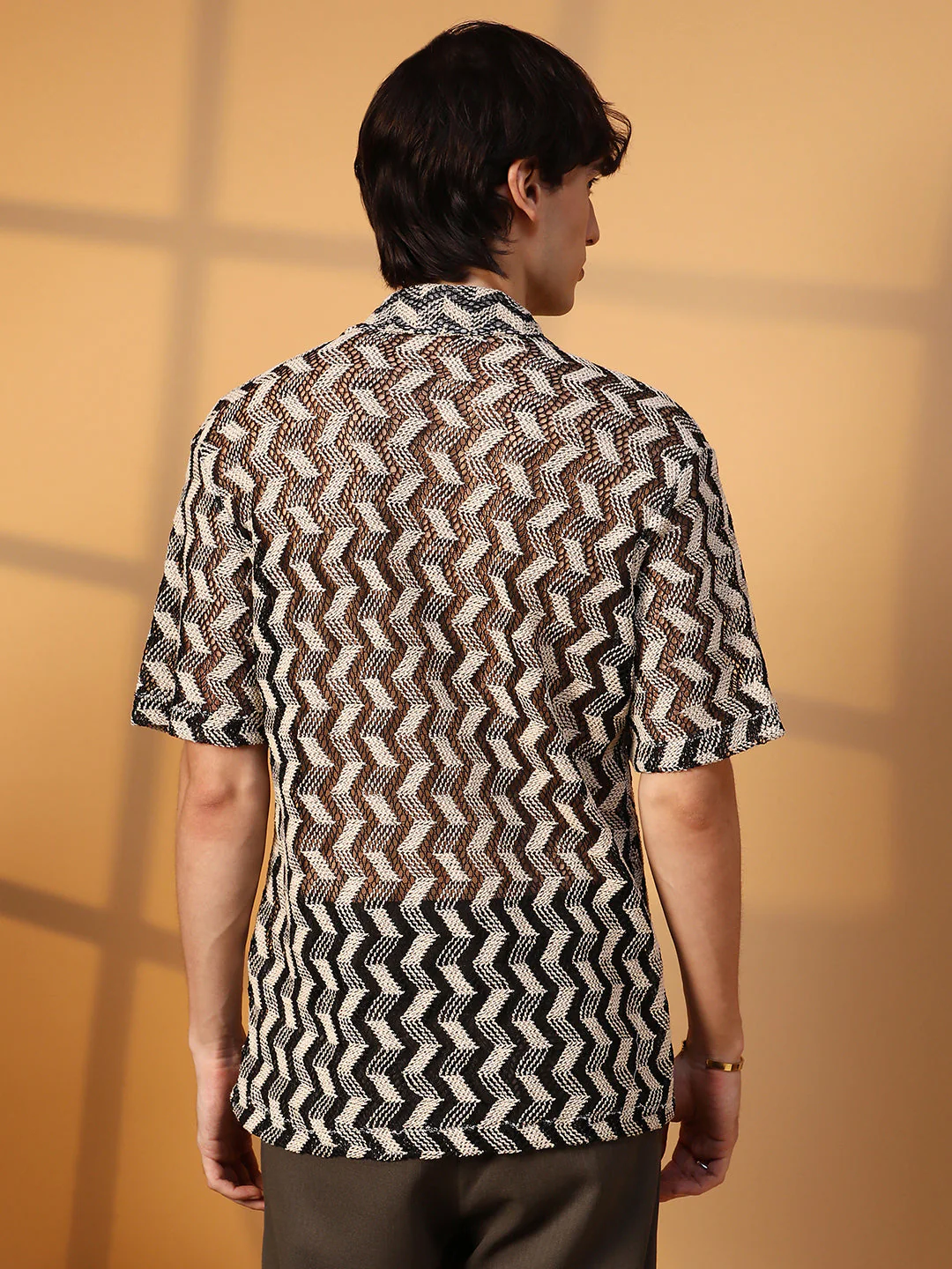 Chevron Knit Oversized Shirt - Image 4