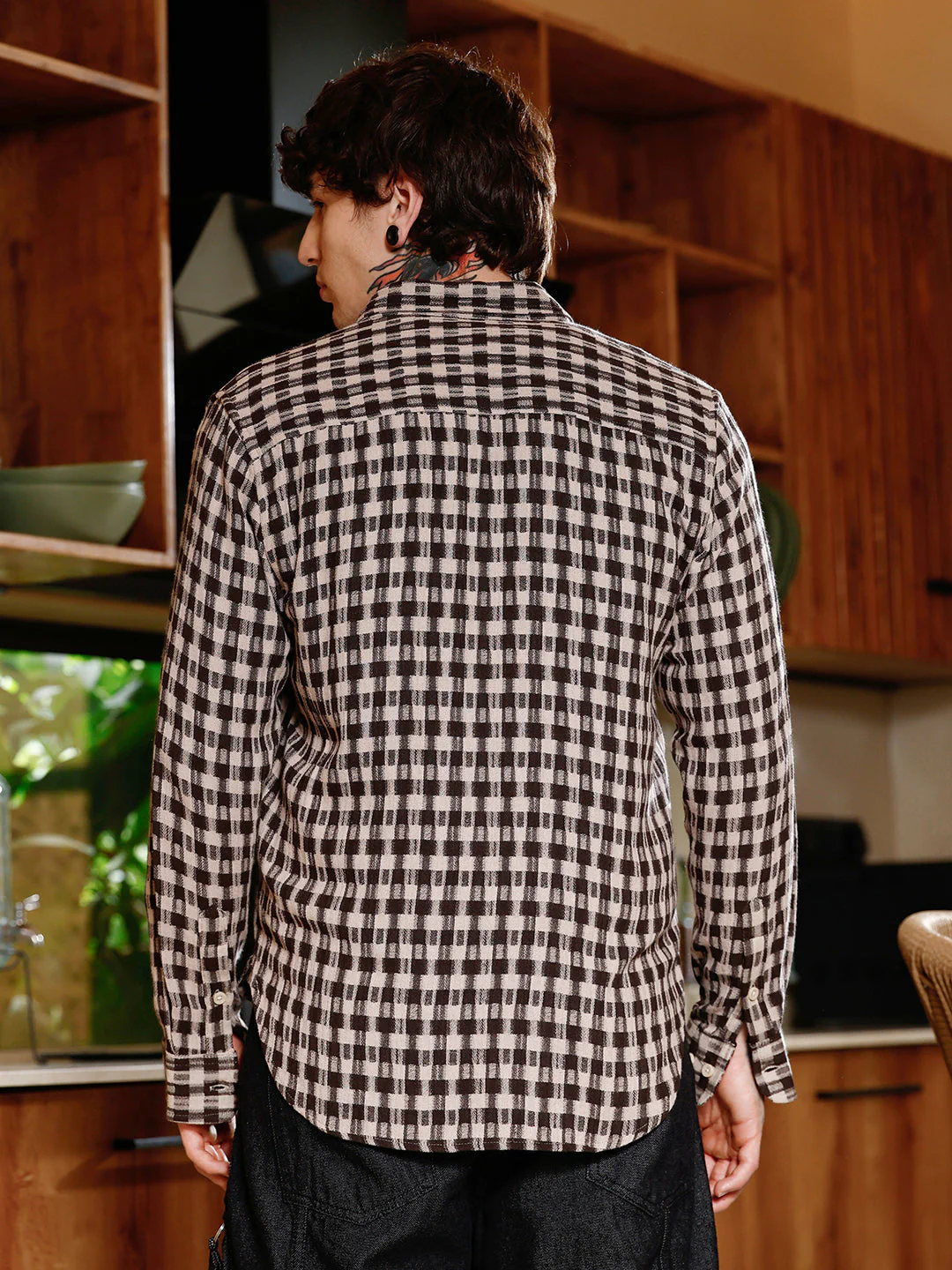 Hazy-Geometric Jacquard Shirt - Image 4