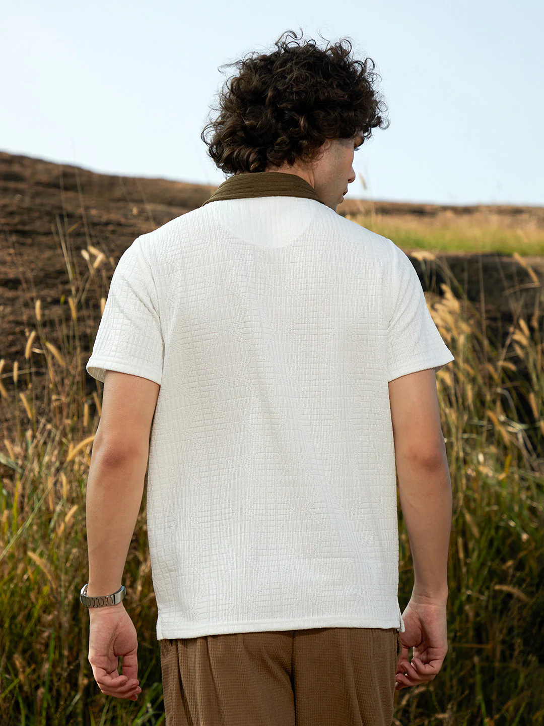 Oblique-Block Polo T-Shirt - Image 4