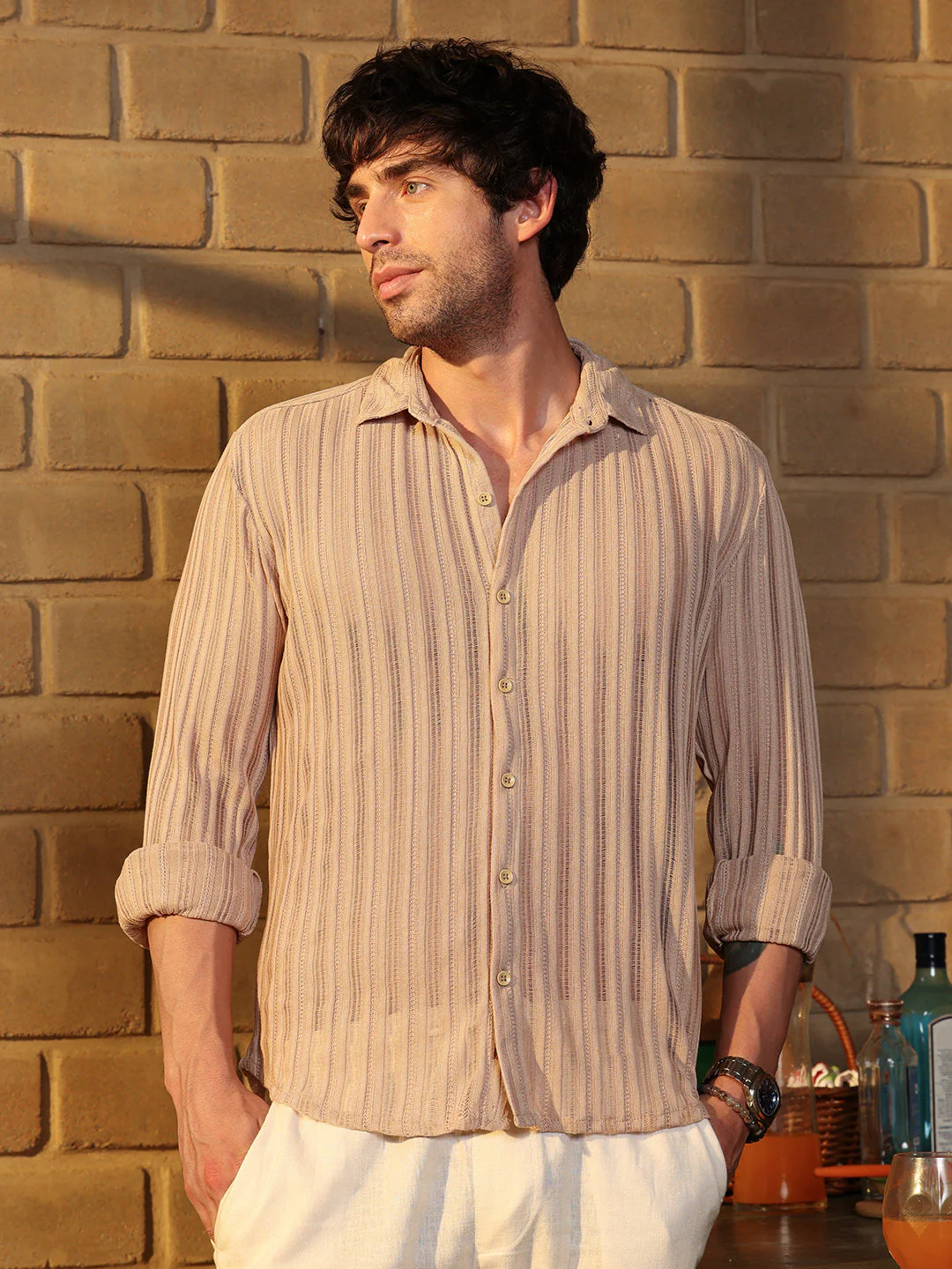 Panel Jacquard-Knit Shirt - Image 2