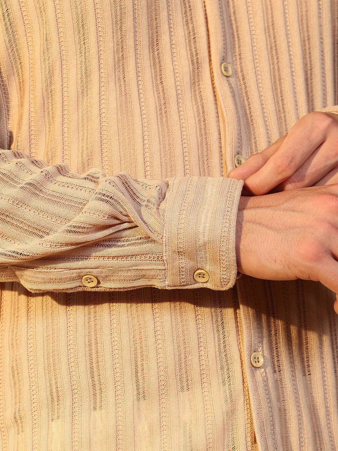 Panel Jacquard-Knit Shirt - Image 8