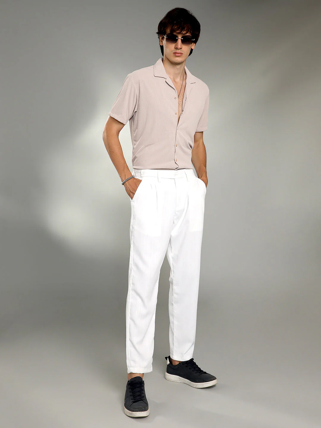 Pleated Tailored Trousers - Image 5