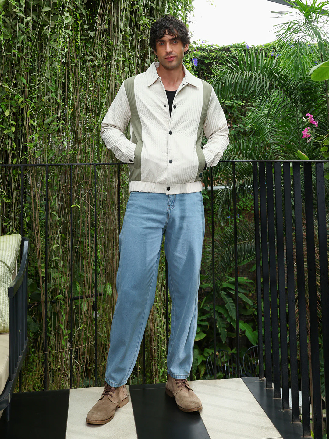 Panelled Crease-Tactile Jacket - Image 5