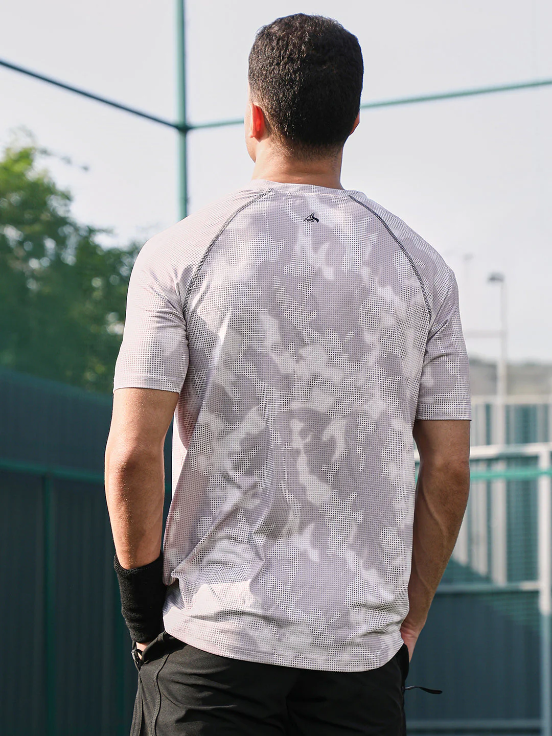 Abstract Topography Activewear T-Shirt - Image 4