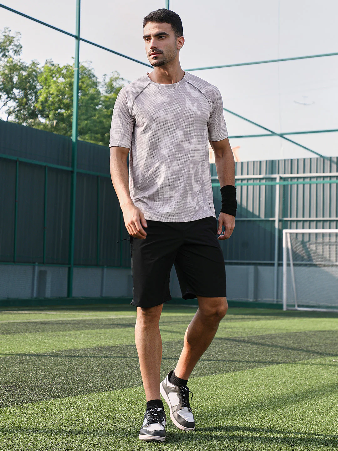 Abstract Topography Activewear T-Shirt - Image 5
