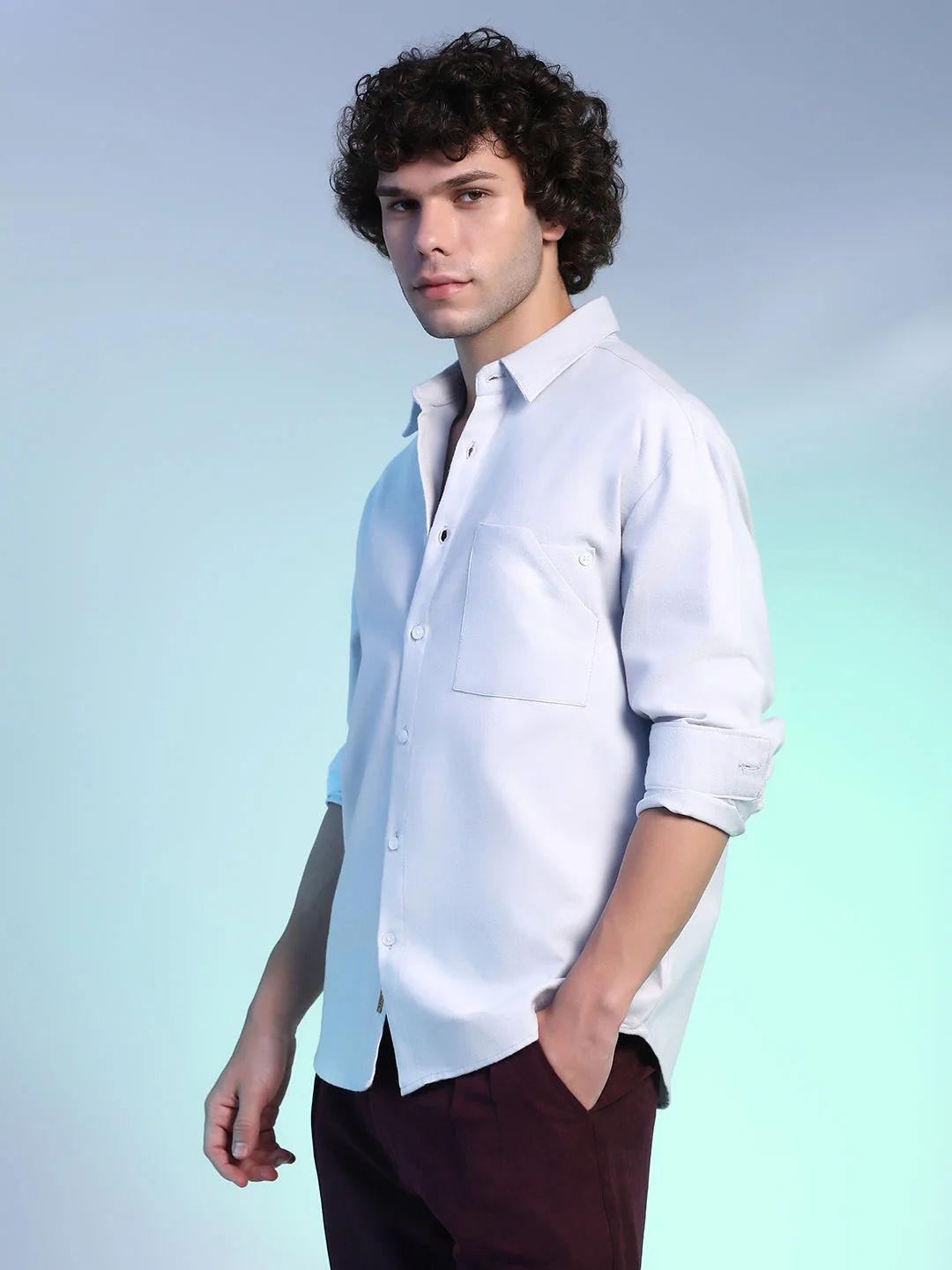 Suede Utility Oversized Shirt - Image 3