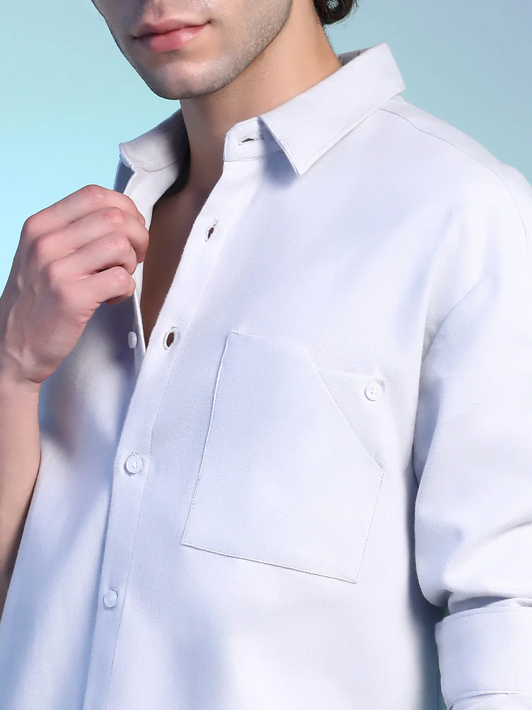 Suede Utility Oversized Shirt - Image 7