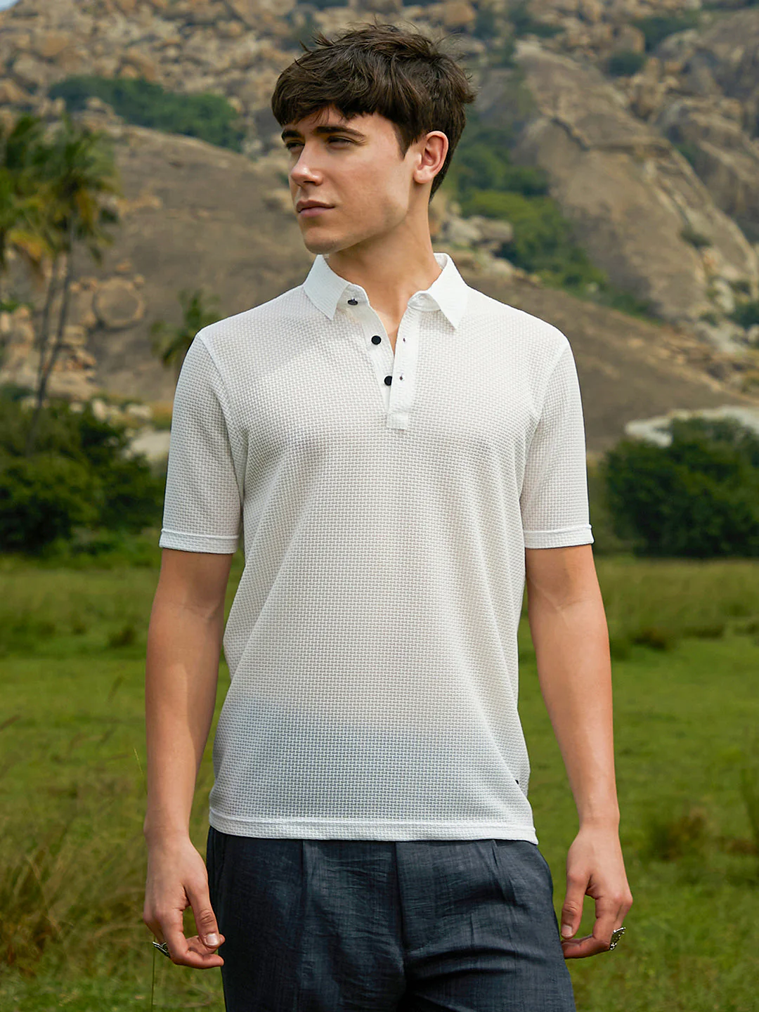 Warp-Tactile Polo T-Shirt - Image 2