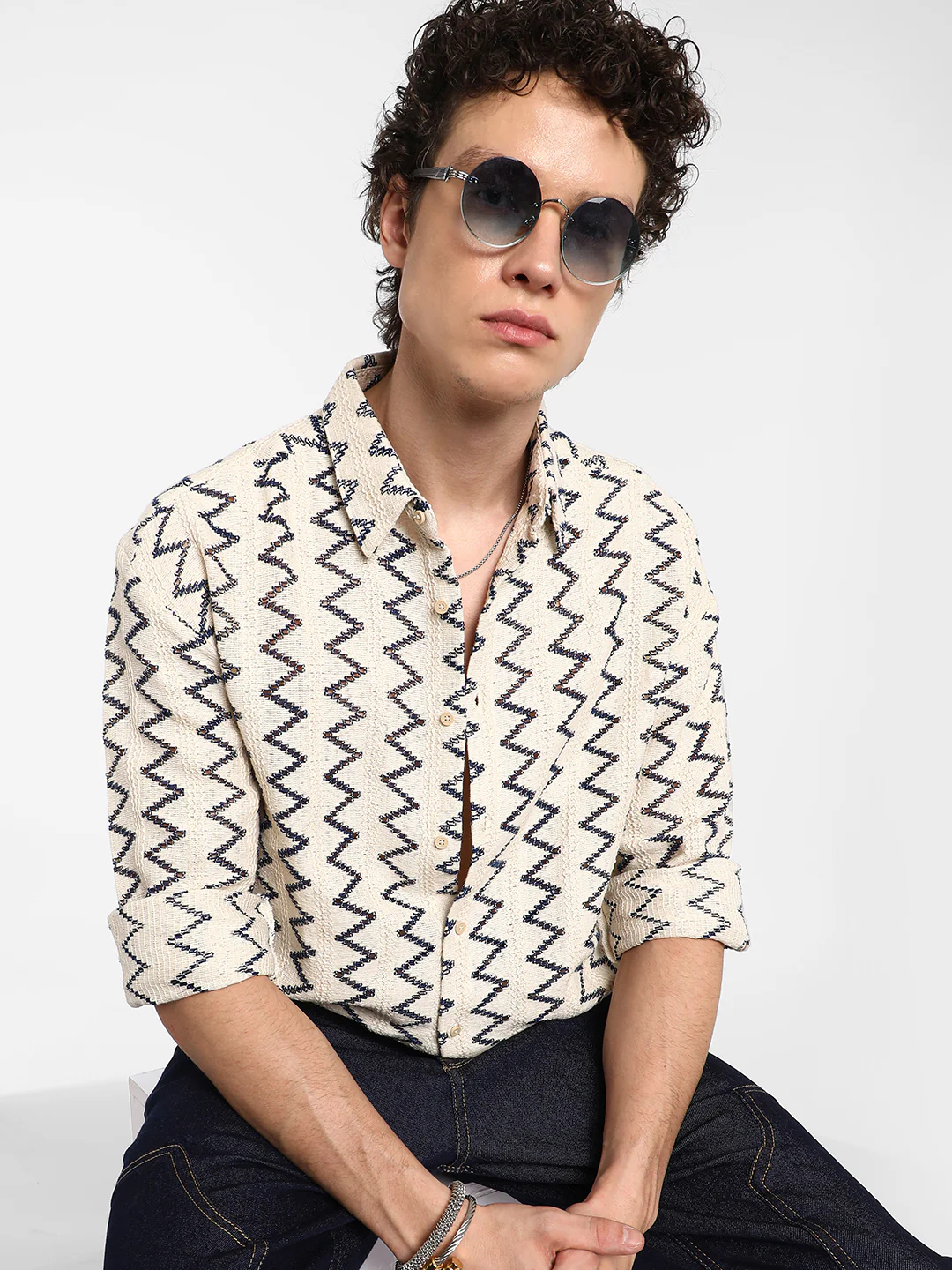 Zig-Zag Knit Shirt - Image 8