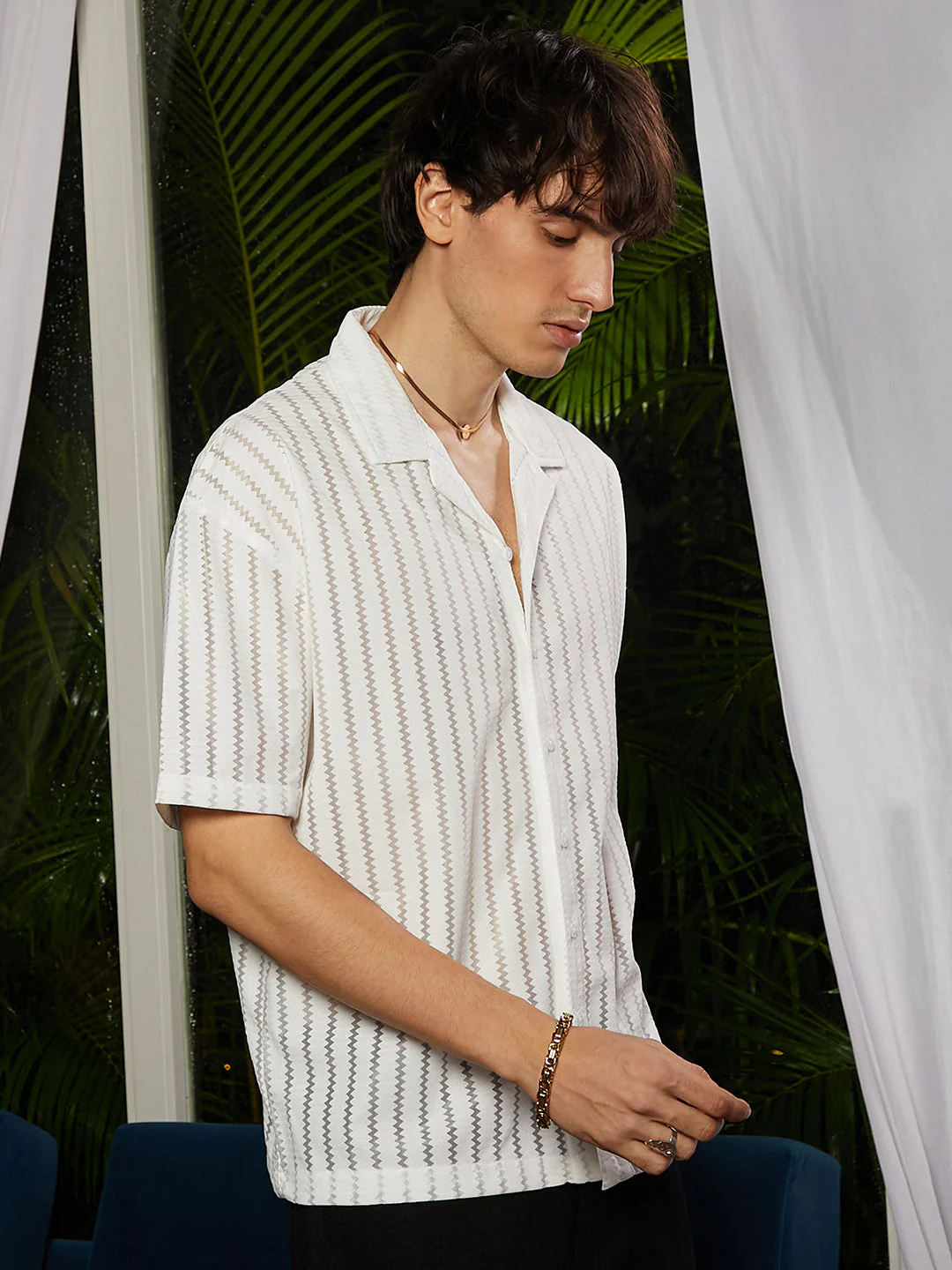 Zig-Zag Sheer Shirt - Image 3