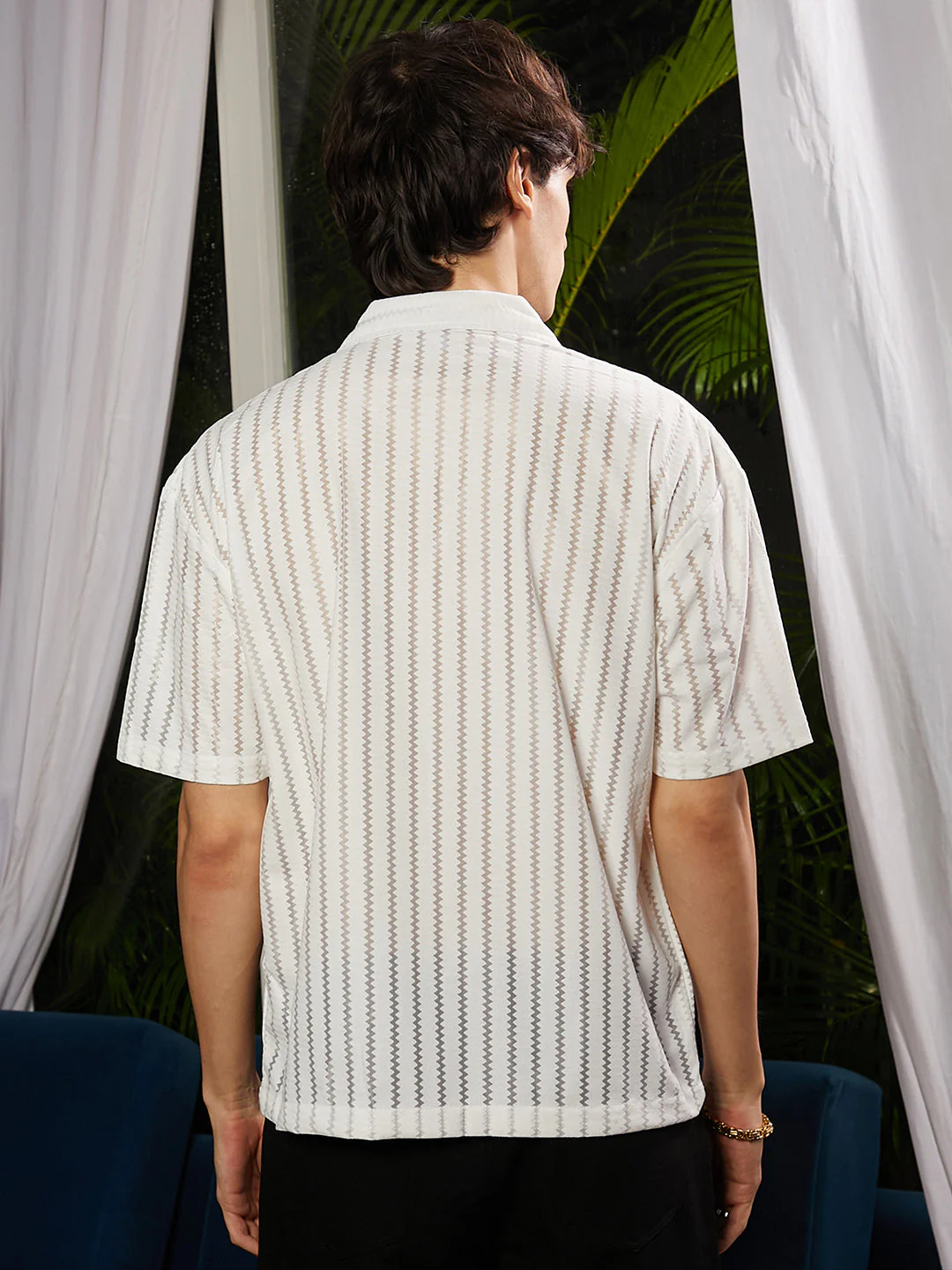 Zig-Zag Sheer Shirt - Image 4