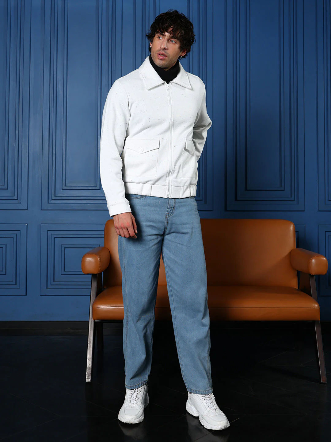 Zip-Front Knit Jacket - Image 5