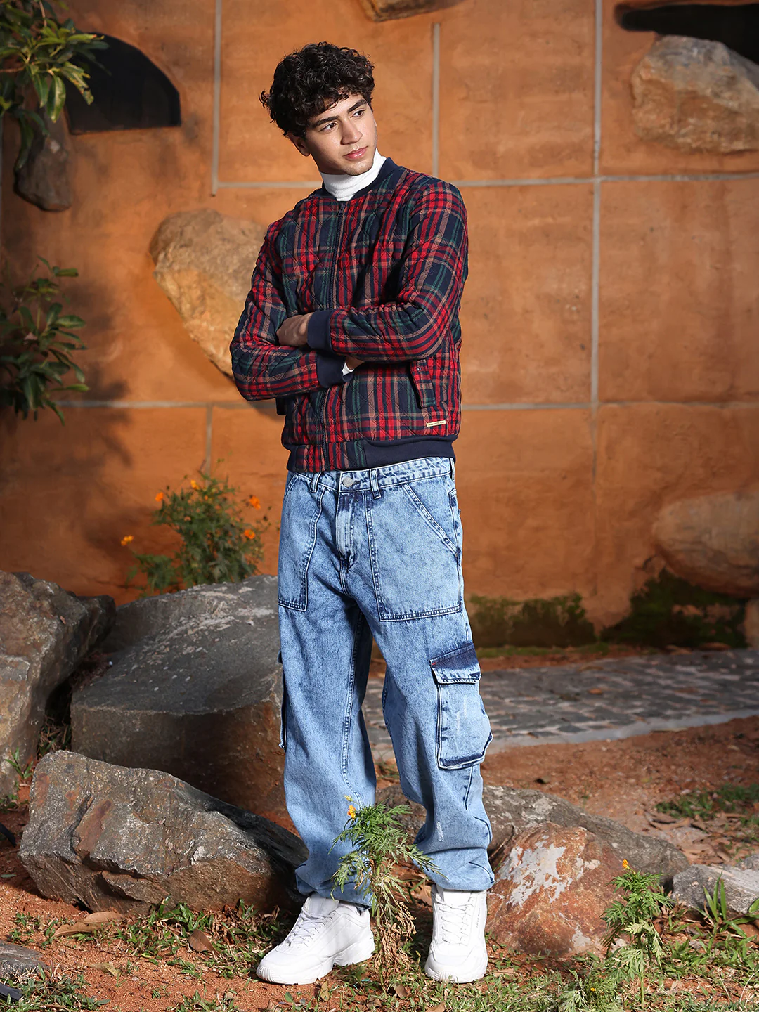 Tartan Plaid Bomber Jacket - Image 14