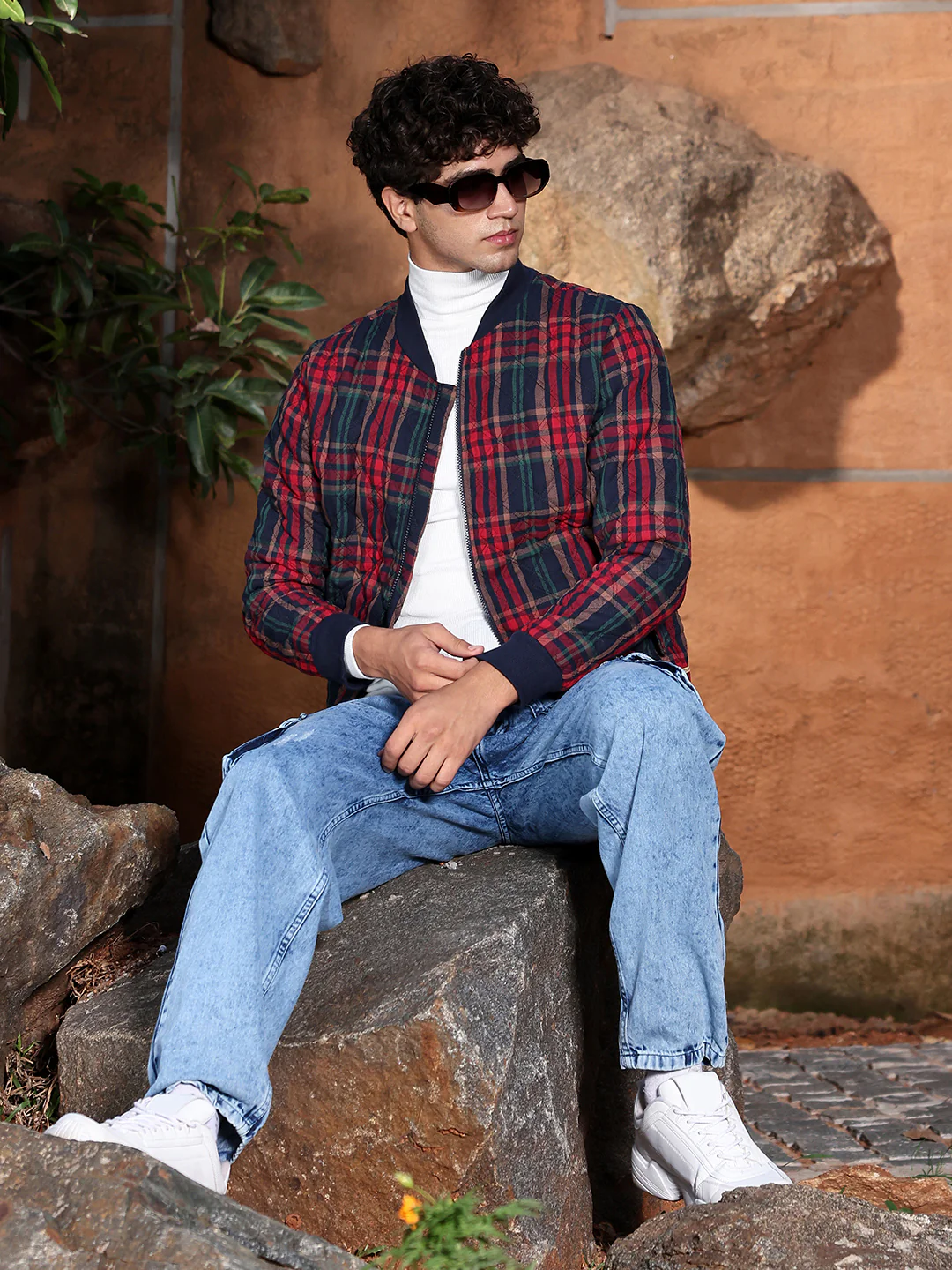 Tartan Plaid Bomber Jacket - Image 15