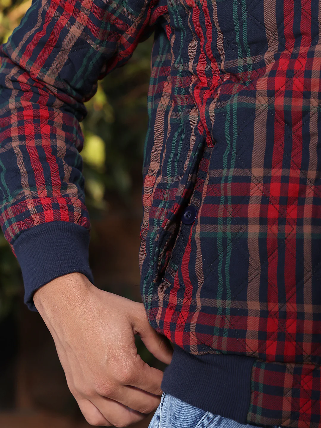 Tartan Plaid Bomber Jacket - Image 9