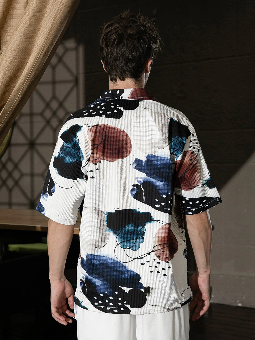 Abstract Blob Oversized Shirt - Image 4