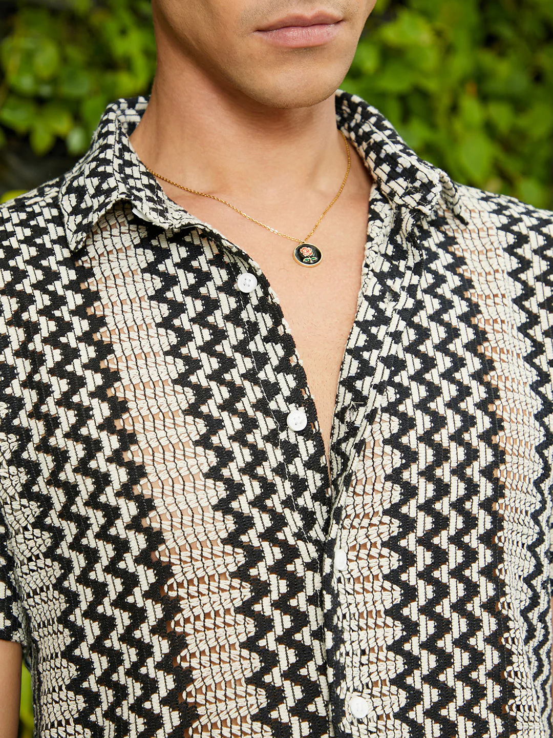 Zigzag-Knit Shirt - Image 7
