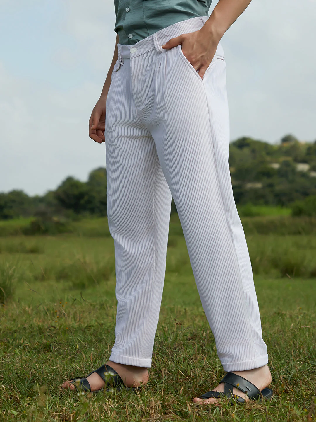 Corduroy Tailored Trousers - Image 3