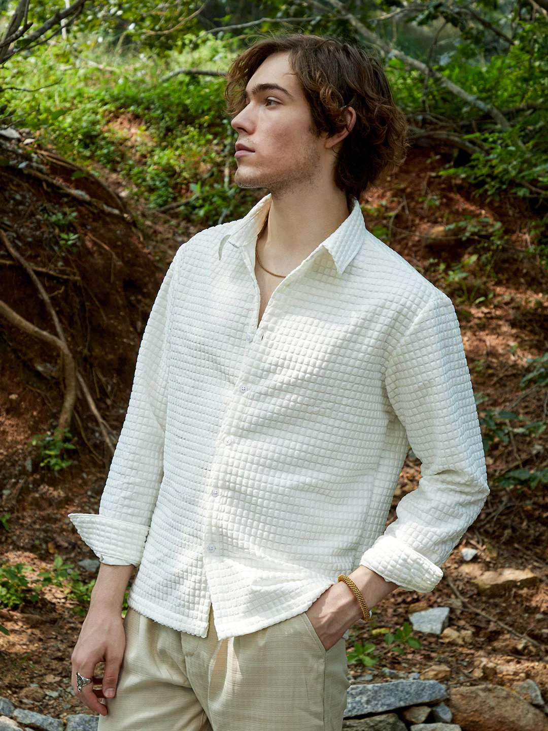 Cube-Textured Shirt - Image 3