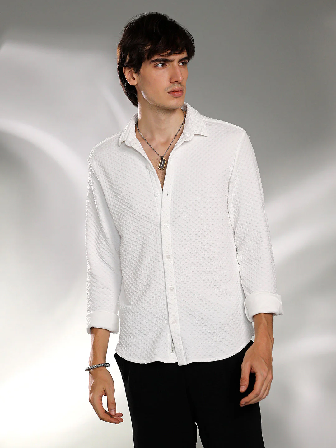 Cubic-Textured Shirt - Image 2