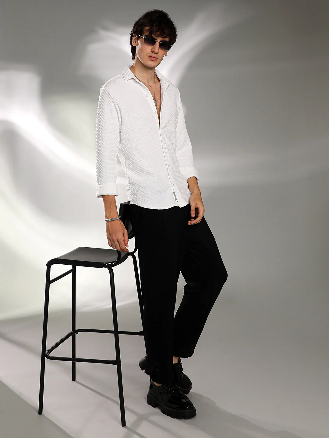 Cubic-Textured Shirt - Image 6