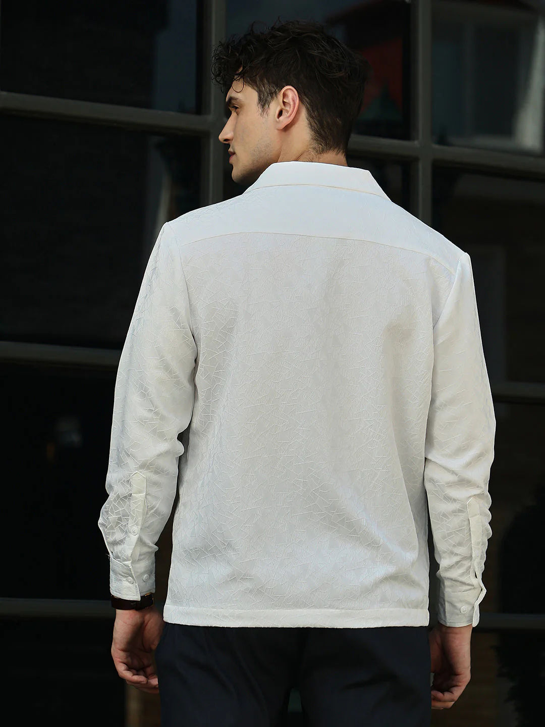 Double-Breasted Moziac Shirt - Image 4