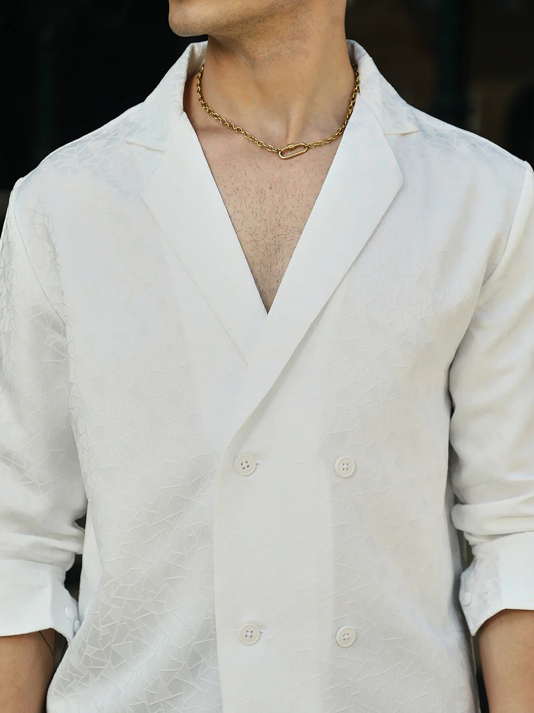 Double-Breasted Moziac Shirt - Image 7