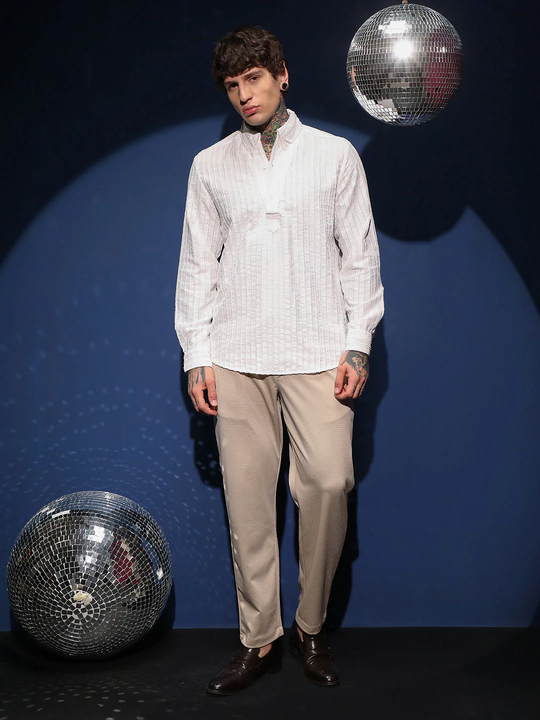 Edge-Lined Half-Placket Shirt - Image 5